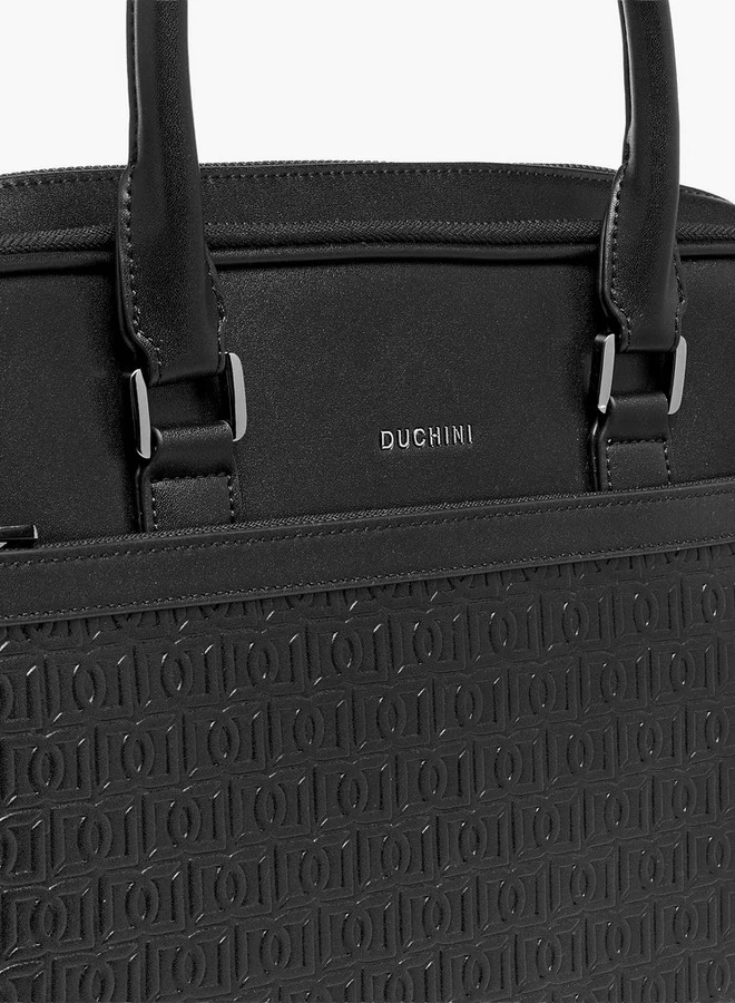 DUCHINI BLACK Men Textured Laptop Bag for Men | Best Price UAE